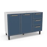 Balcão 2 Portas 3 Gavetas sem Tampo Amara Politorno Moveis - 1