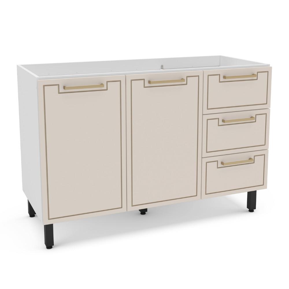 Balcão 2 Portas 3 Gavetas sem Tampo Amara Politorno Moveis - 1