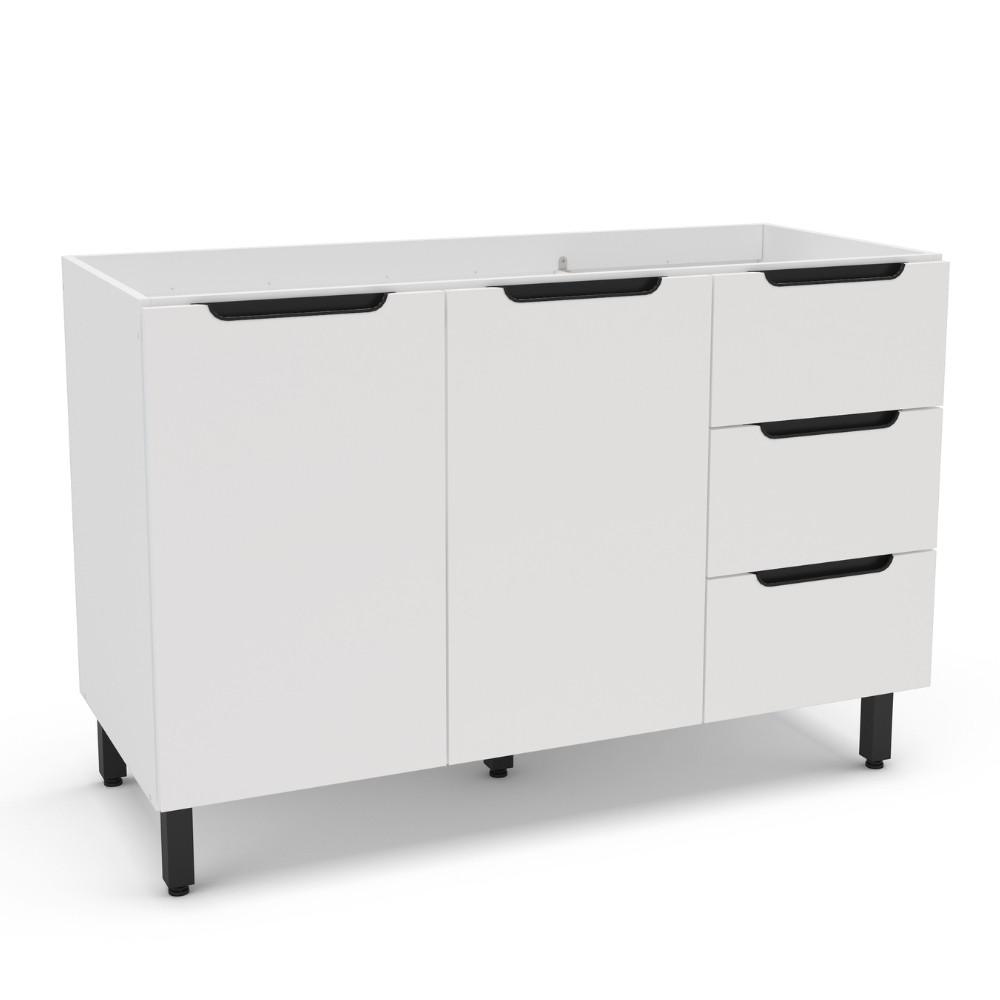 Balcão 2 Portas 3 Gavetas sem Tampo Meena Politorno Moveis - 1