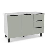 Balcão 2 Portas 3 Gavetas sem Tampo Meena Politorno Moveis - 1