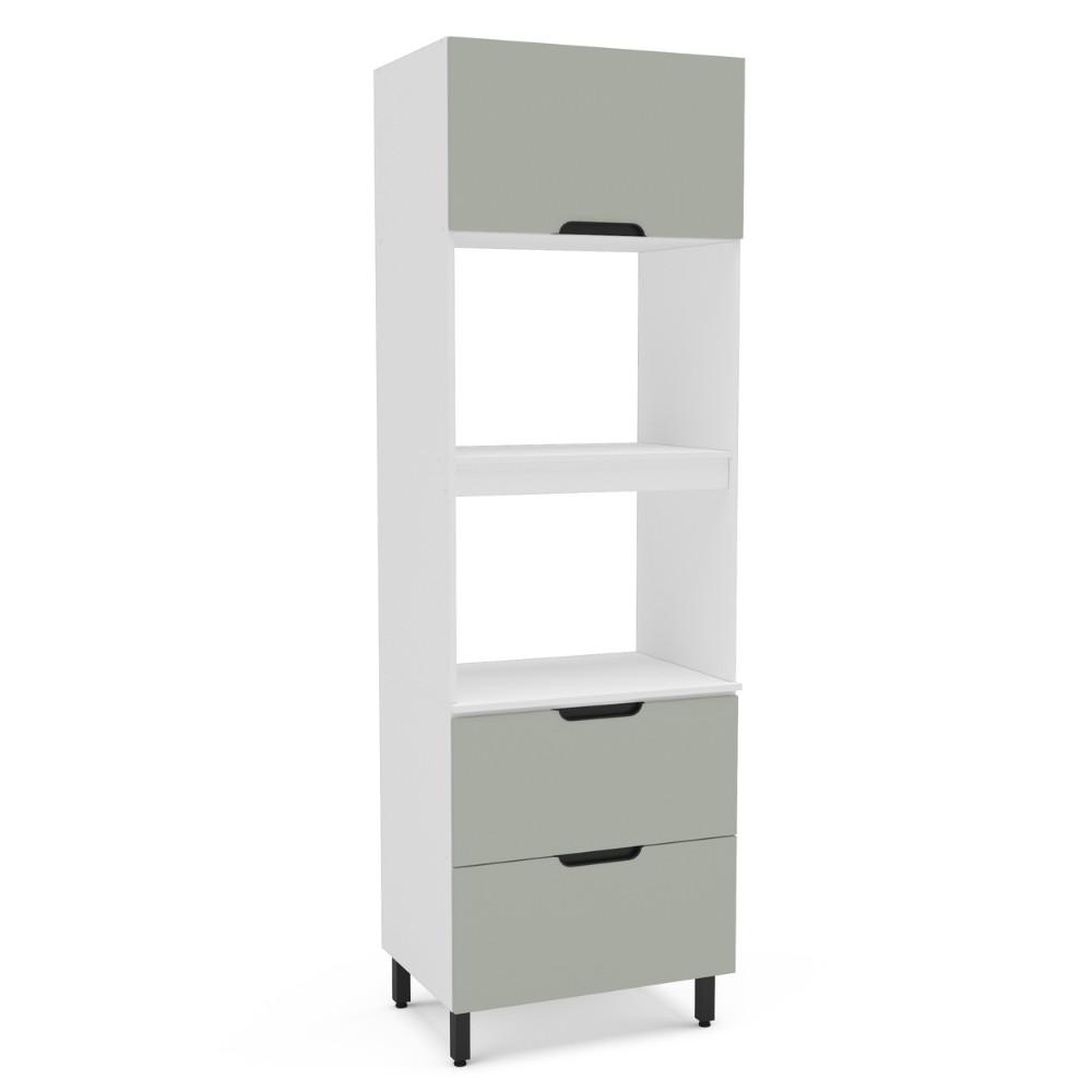 Paneleiro Torre Quente 2 Portas 1 Gaveta Meena Politorno Moveis - 1