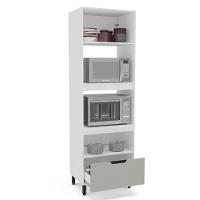 Paneleiro Torre Quente 2 Portas 1 Gaveta Meena Politorno Moveis - 2