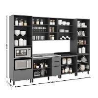 Cozinha Modulada 6 Peças sem Tampo Lumina Telasul - 4