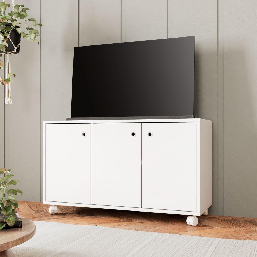 Rack para TV até 40 Polegadas 3 Portas com Rodízio BSE01 BRV Móveis - 1