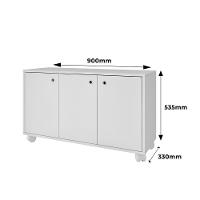 Rack para TV até 40 Polegadas 3 Portas com Rodízio BSE01 BRV Móveis