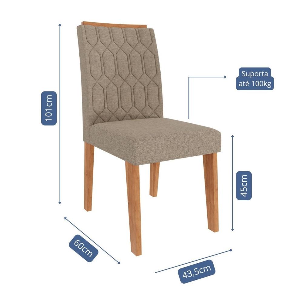 Conjunto 2 Cadeiras Em MDF Carla Cimol - 2