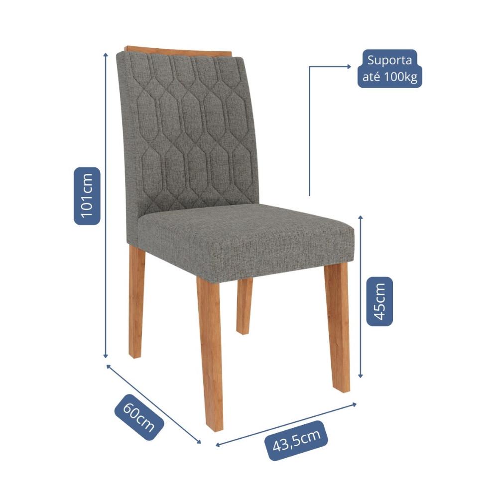 Conjunto 2 Cadeiras Em MDF Carla Cimol - 2