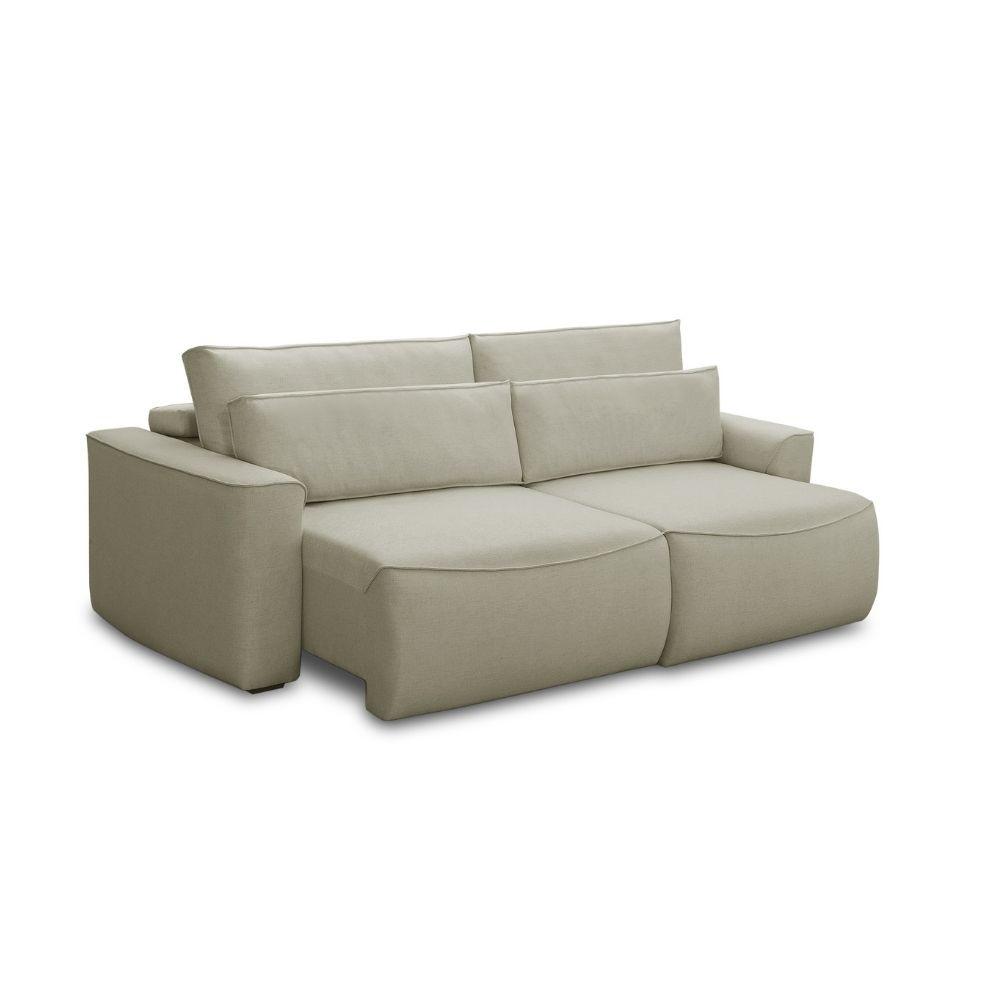 Sofá 3 Lugares Retrátil e Reclinável Linho Nobile Ferguile - 2