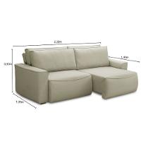 Sofá 3 Lugares Retrátil e Reclinável Linho Nobile Ferguile - 3