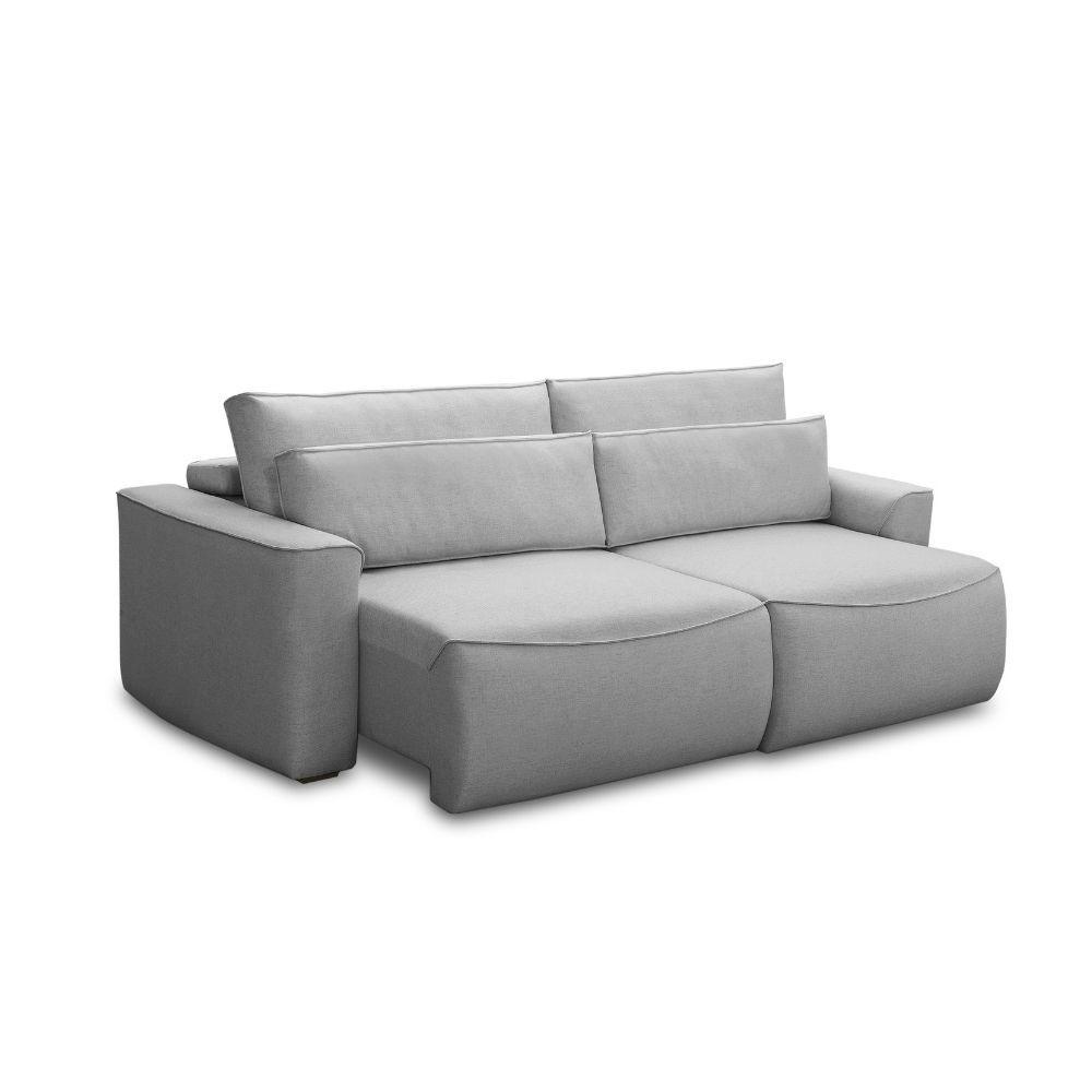 Sofá 3 Lugares Retrátil e Reclinável Veludo Nobile Ferguile - 2