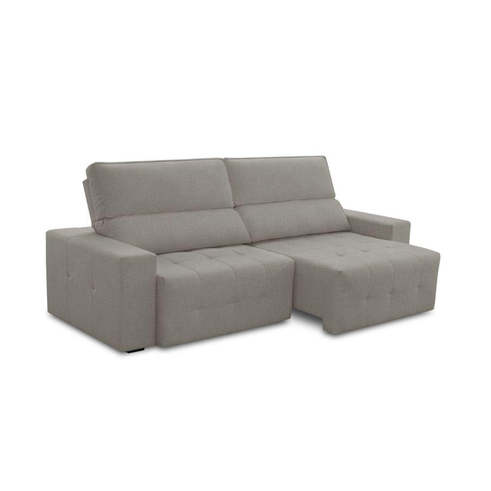 Sofá 3 Lugares Retrátil e Reclinável Veludo Village Ferguile - 2