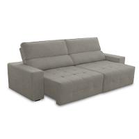 Sofá 3 Lugares Retrátil e Reclinável Veludo Village Ferguile