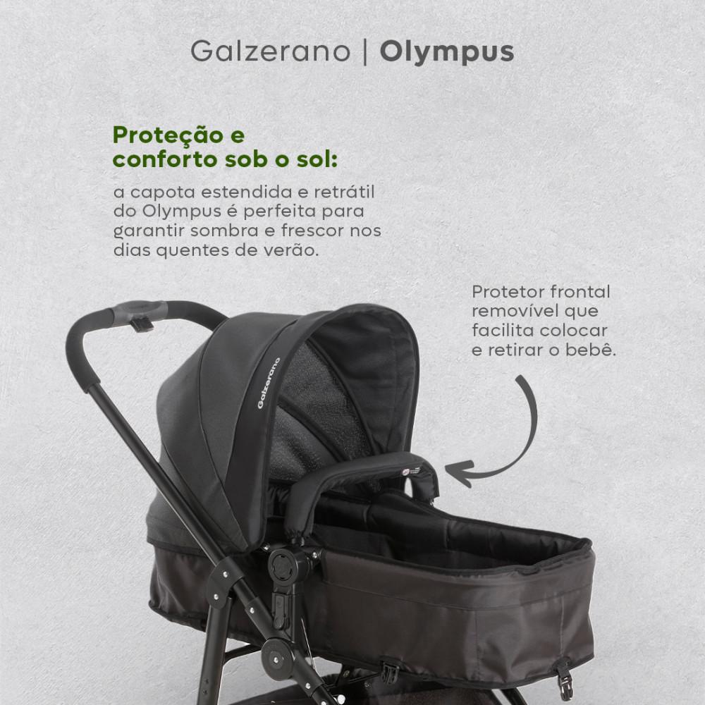 Carrinho de Bebê Olympus New Black Galzerano - 6