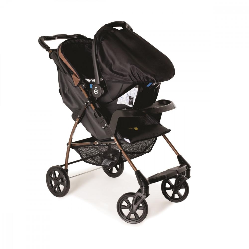 Carrinho de Bebê Romano com Bebê Conforto Grid Galzerano - 3