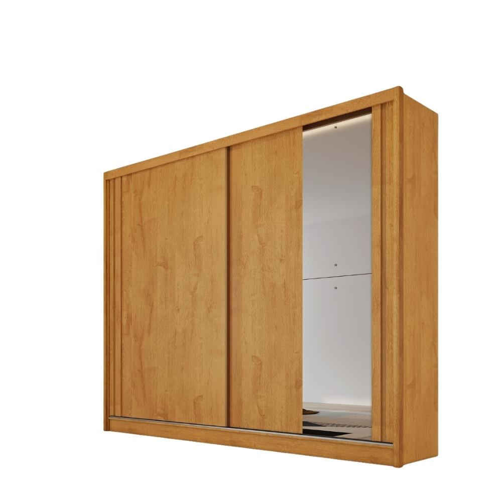 Guarda Roupa Casal Flex com 1 Espelho 2 Portas de Correr Em MDF Monterey Made Marcs - 2