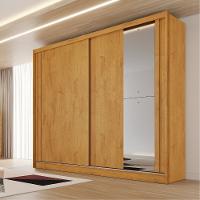 Guarda Roupa Casal Flex com 1 Espelho 2 Portas de Correr Em MDF Monterey Made Marcs - 1