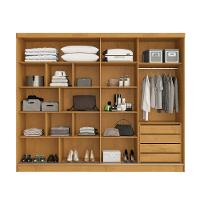 Guarda Roupa Casal Flex com 1 Espelho 2 Portas de Correr Em MDF Monterey Made Marcs