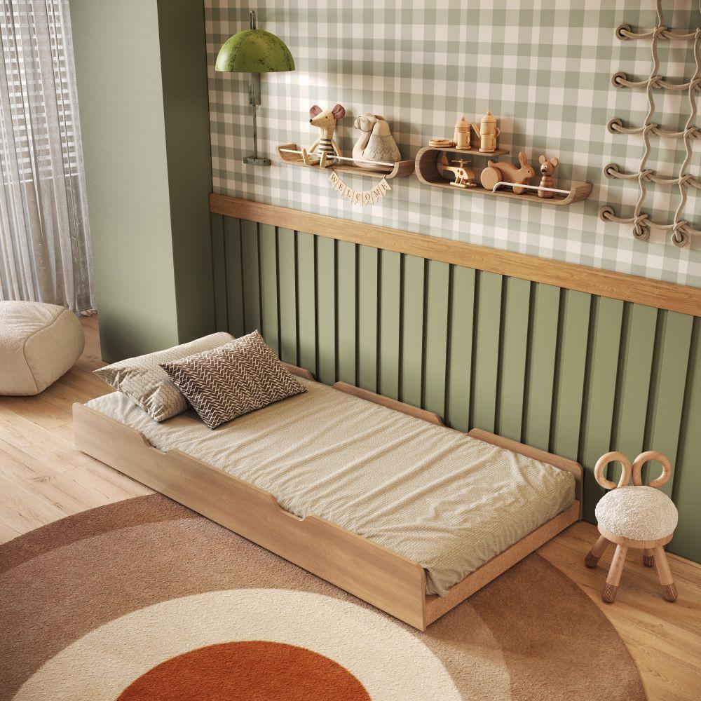 Cama Auxiliar Infantil Mick MDF Mobikasa - 1