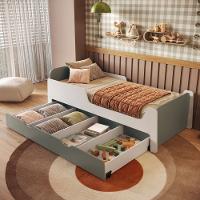 Cama Infantil  Solteiro Mick com Baú Auxiliar em MDF Mobikasa - 1