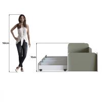 Cama Infantil  Solteiro Mick com Baú Auxiliar em MDF Mobikasa - 3