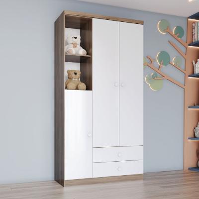 Guarda Roupa Infantil 3 Portas 2 Gavetas Bala de Menta IA110 Henn