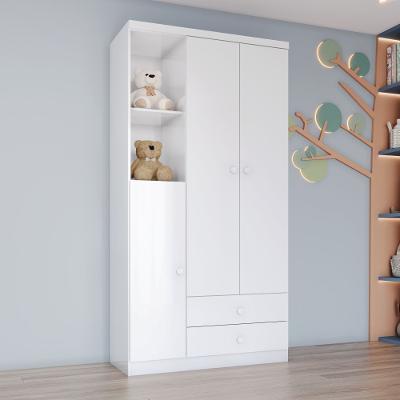 Guarda Roupa Infantil 3 Portas 2 Gavetas Bala de Menta IA110 Henn