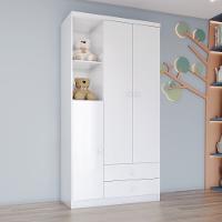 Guarda Roupa Infantil 3 Portas 2 Gavetas Bala de Menta IA110 Henn - 1