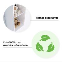 Guarda Roupa Infantil 3 Portas 2 Gavetas Bala de Menta IA110 Henn - 9