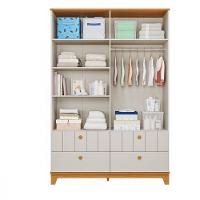 Quarto Bebê Gêmeos com 2 Berços Mini Cama Cômoda  e Guarda Roupa Liza Permobili