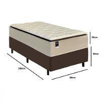 Cama Box Solteiro 88cm Colchão Gazin Love Story HF V25 e Base 2CEN - 3
