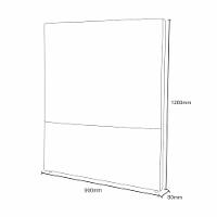 Cabeceira Estofada Solteiro 90cm Veludo Sky Plus Simbal - 3