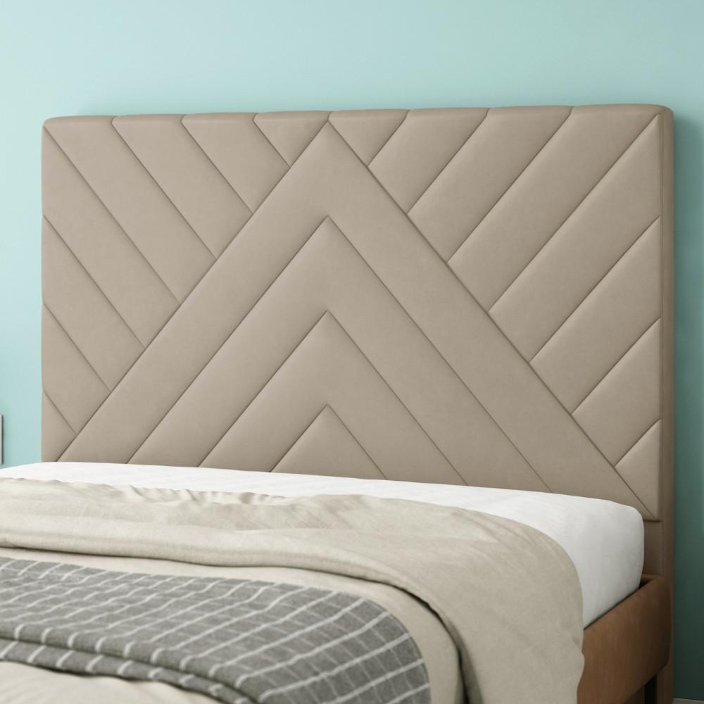 Cabeceira Estofada Casal 140cm Veludo Sky Plus Simbal - 1