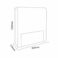 Cabeceira Estofada Solteiro 90cm Corino Dama New Plus Simbal - 3