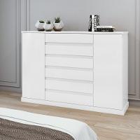 Cômoda 7 Gavetas 2 Portas Vedras Lopas - 1