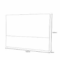 Cabeceira Estofada King 195cm Veludo Sky Plus Simbal - 3