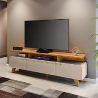 Rack para TV até 70 Polegadas 3 Portas com Pés de Madeira Essenza HB Móveis - 1