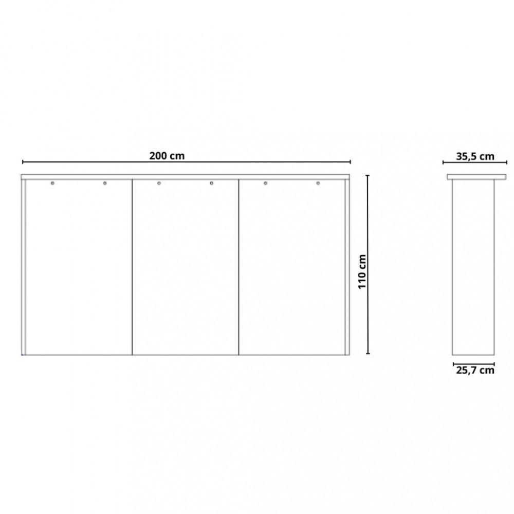 Bancada Ilha com Tampo Manhattan Herval - 4
