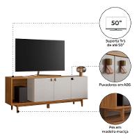 Rack para TV até 50 Polegadas 3 Portas com Pés de Madeira NT 1380 Notável Móveis - 6