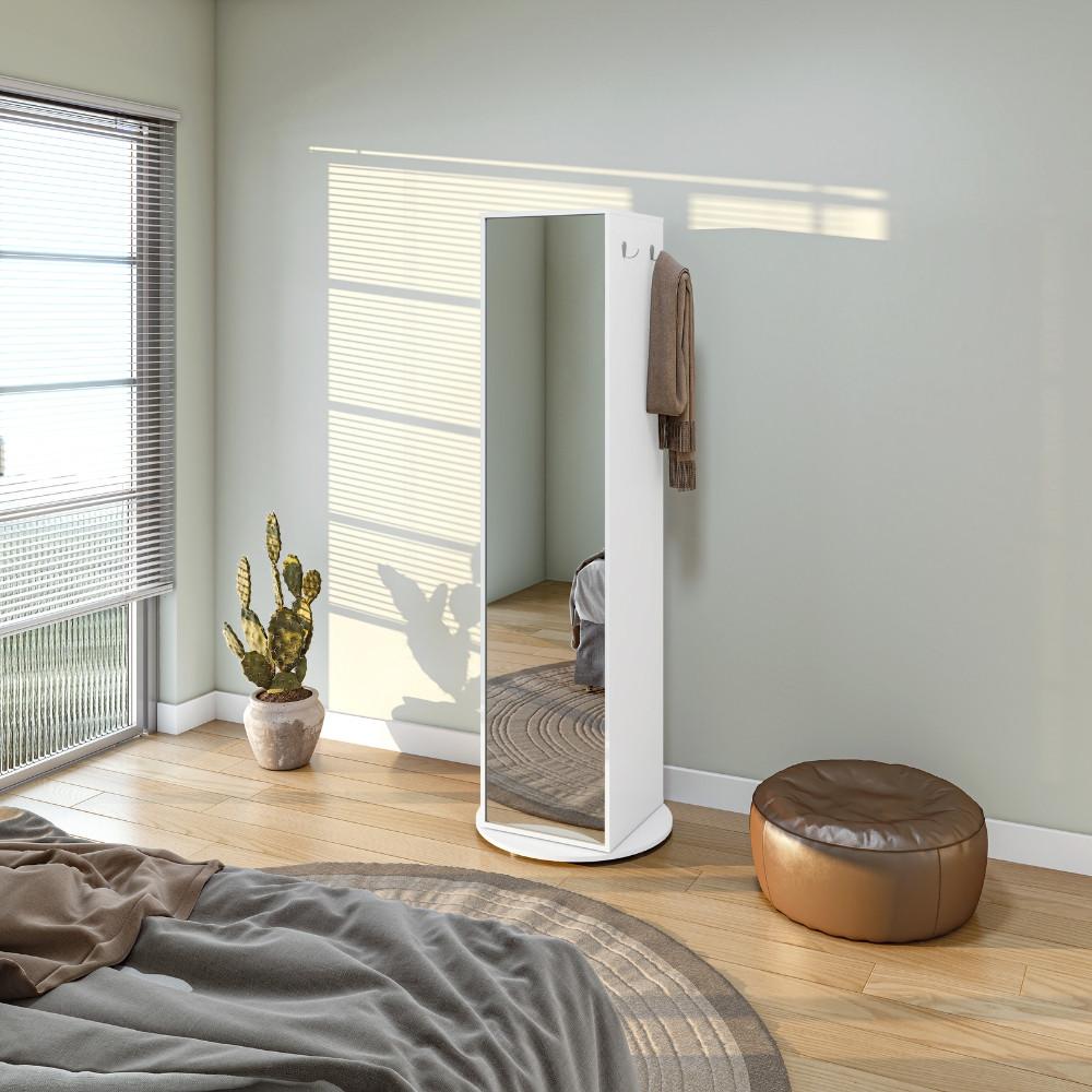 Sapateira com Espelho 1 Porta Esthela Lopas - 1