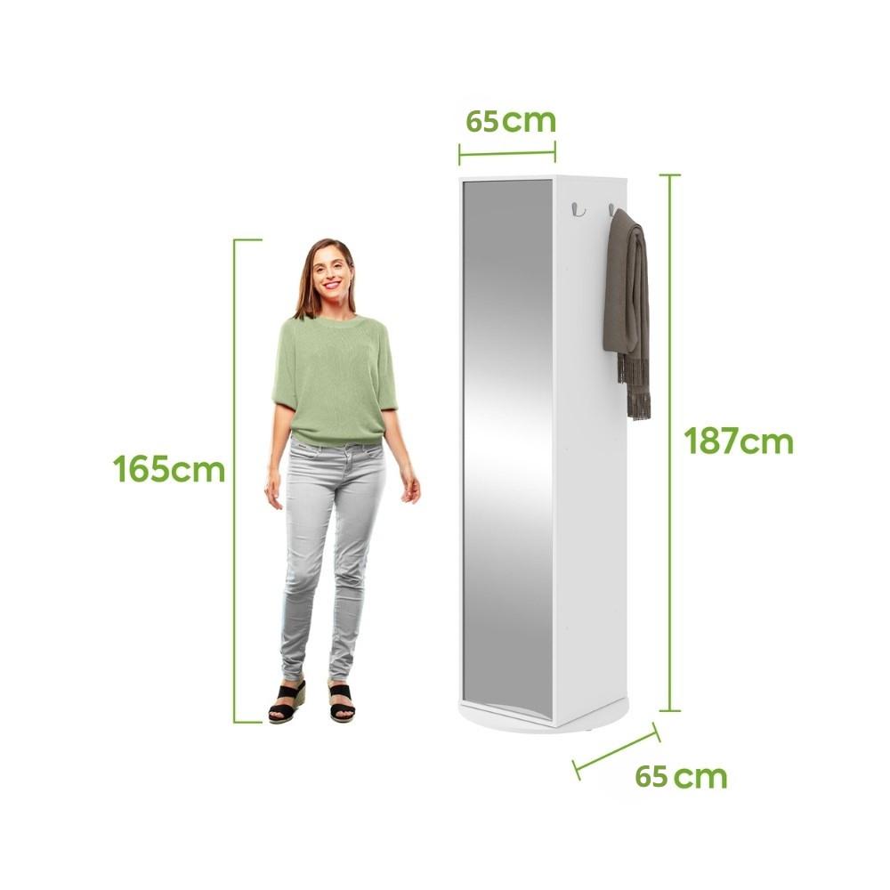 Sapateira com Espelho 1 Porta Esthela Lopas - 4