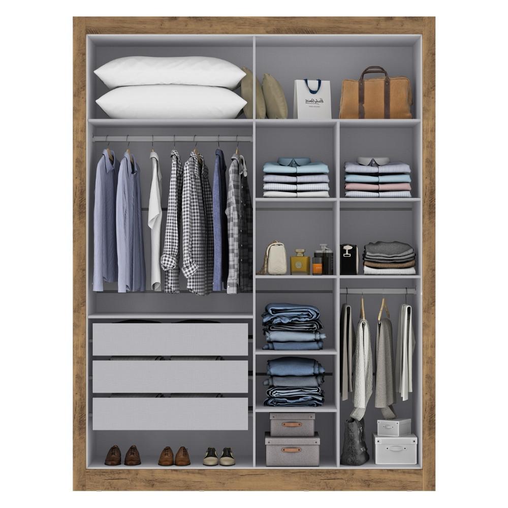 Guarda Roupa Solteiro 4 Portas Cannes Maxel Móveis - 3