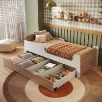 Cama Infantil  Solteiro Mick com Baú Auxiliar em MDF Mobikasa - 1