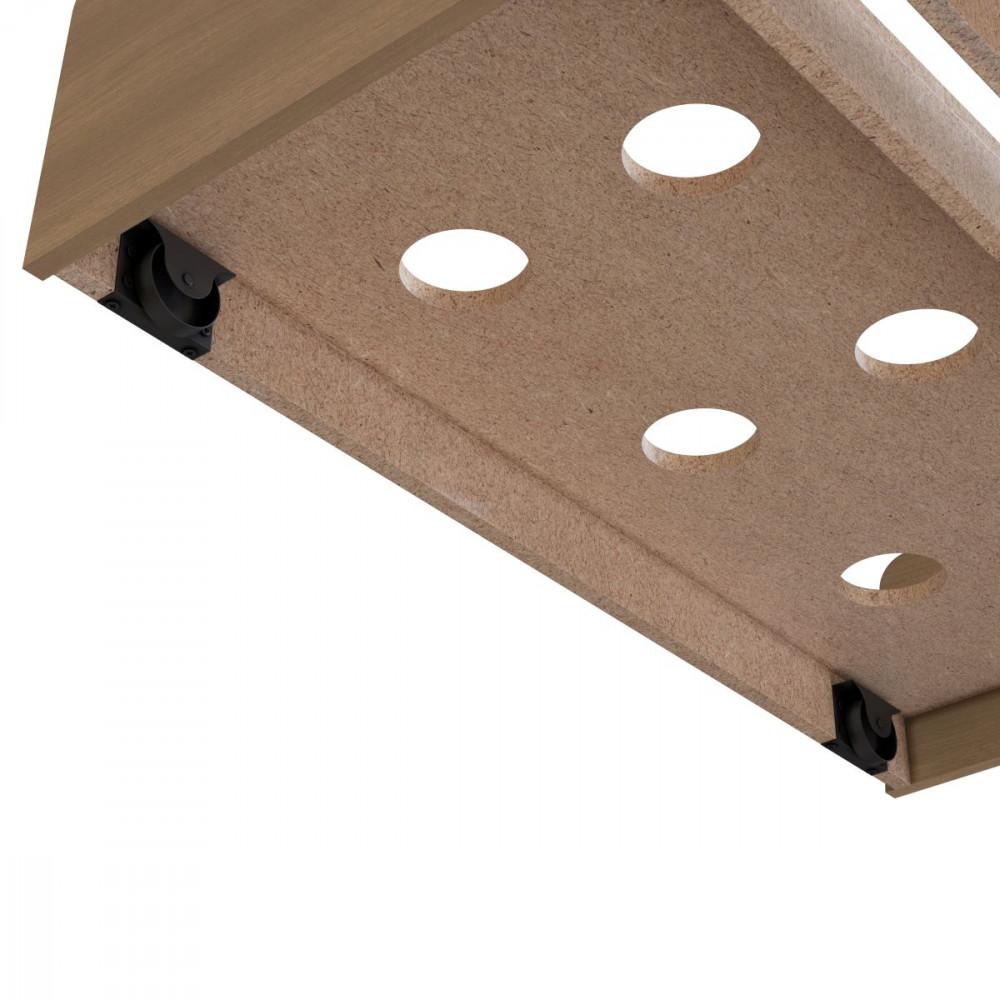 Cama Infantil  Solteiro Mick com Cama auxiliar em MDF Mobikasa - 7