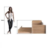 Cama Infantil  Solteiro Mick com Cama auxiliar em MDF Mobikasa