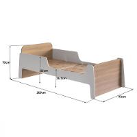 Cama Infantil  Solteiro Mick com Cama auxiliar em MDF Mobikasa - 5