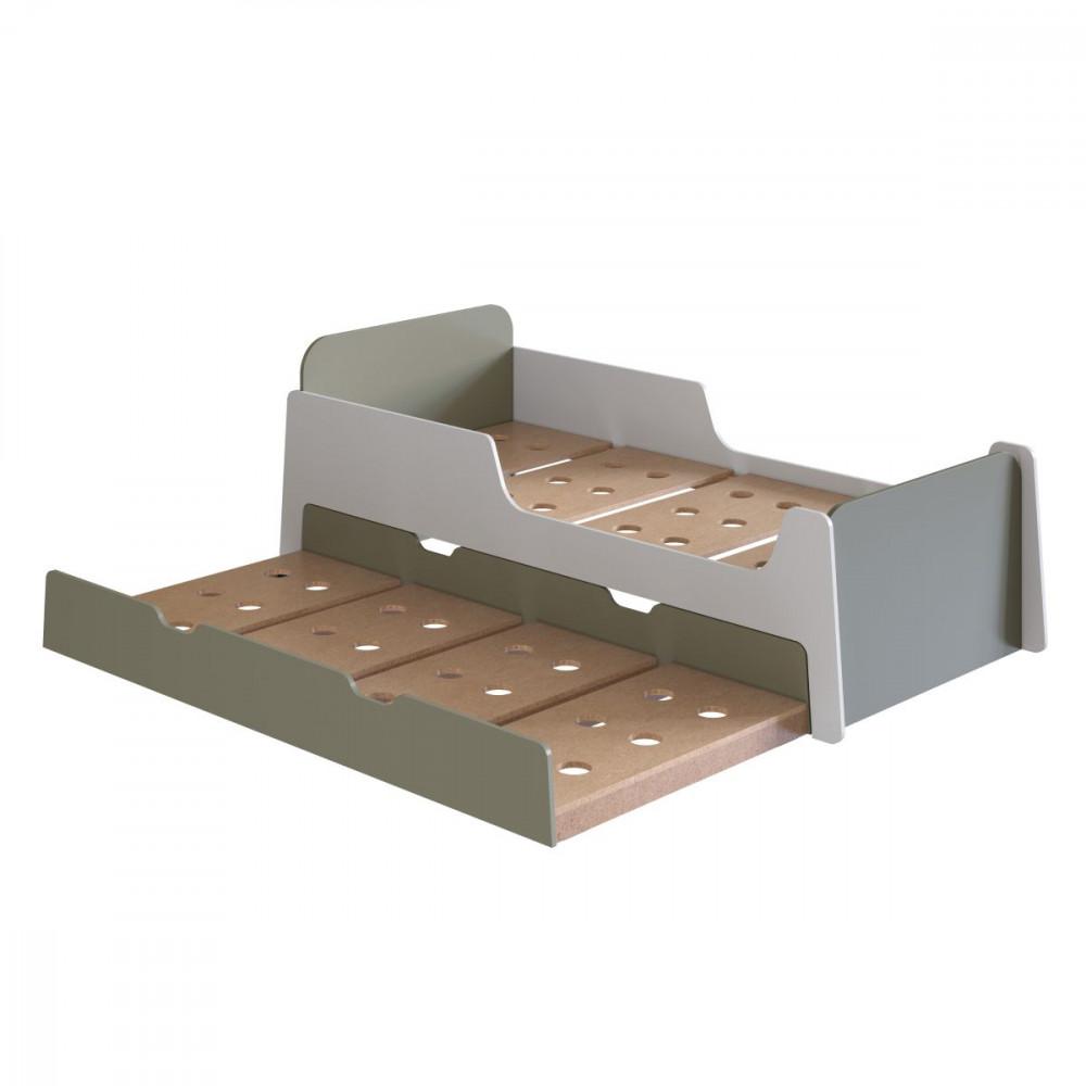 Cama Infantil  Solteiro Mick com Cama auxiliar em MDF Mobikasa - 2