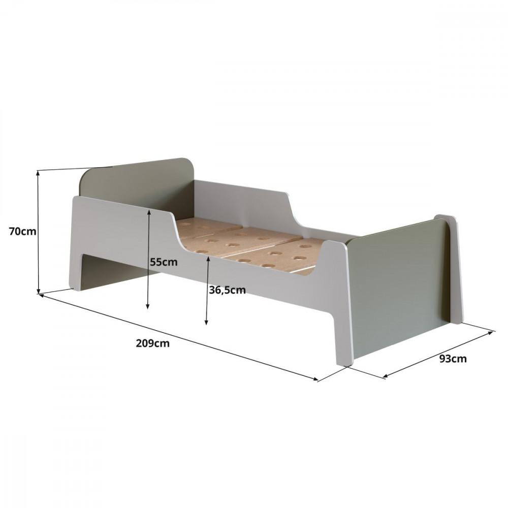 Cama Infantil  Solteiro Mick com Cama auxiliar em MDF Mobikasa - 7