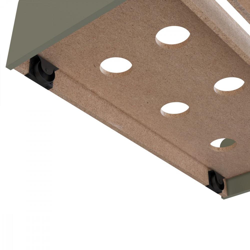 Cama Infantil  Solteiro Mick com Cama auxiliar em MDF Mobikasa - 8