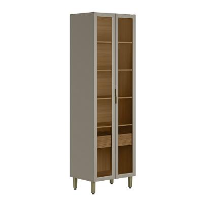 Cristaleira 2 Portas de Vidro e LED em MDF Allure