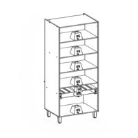 Cristaleira 2 Portas de Vidro e LED em MDF Allure - 4